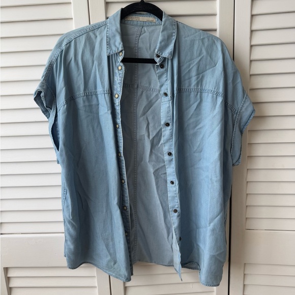 All Saints Other - All Saints Light Blue Men's Shirt